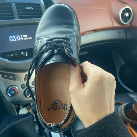 Dr. Martens Black Leather Oxfords - Picture 2 of 4